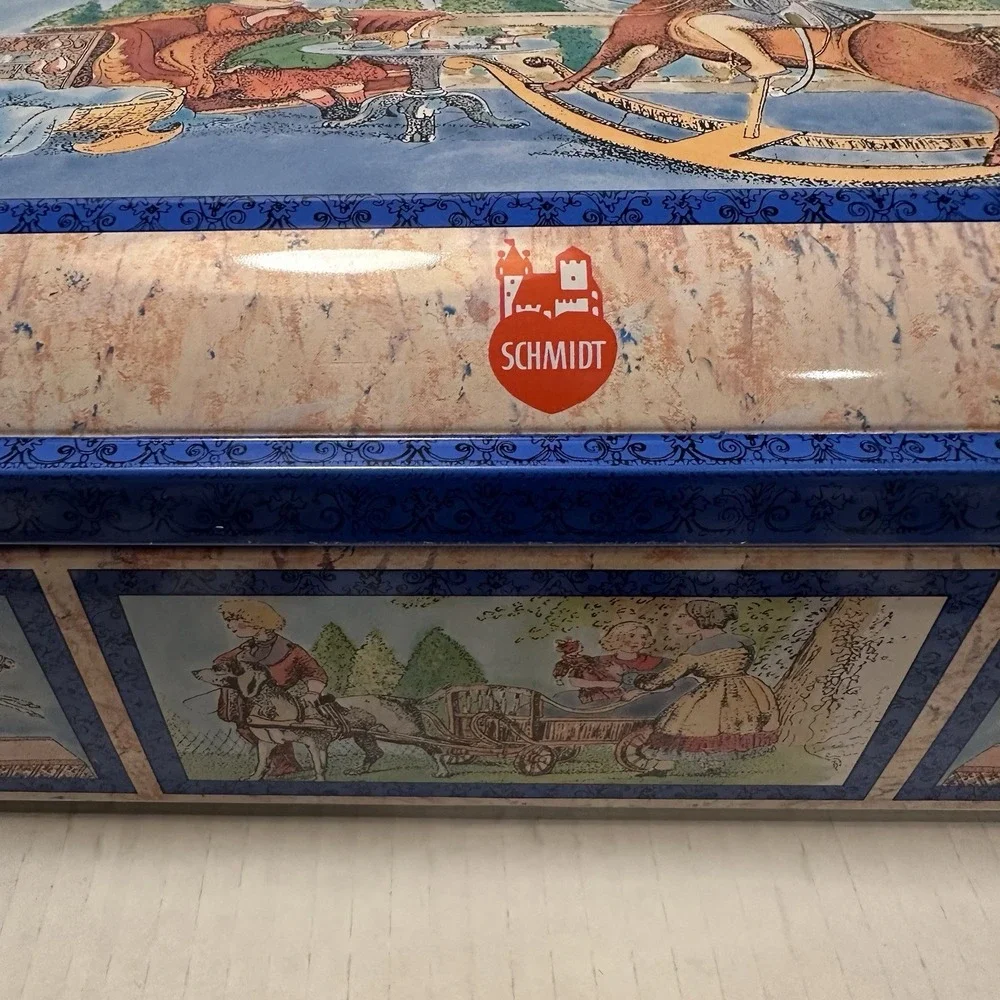 VTG E. Otto Schmidt‎ Large Biscuit Tin Cookie Sandwich Box West Germany Nurnberg